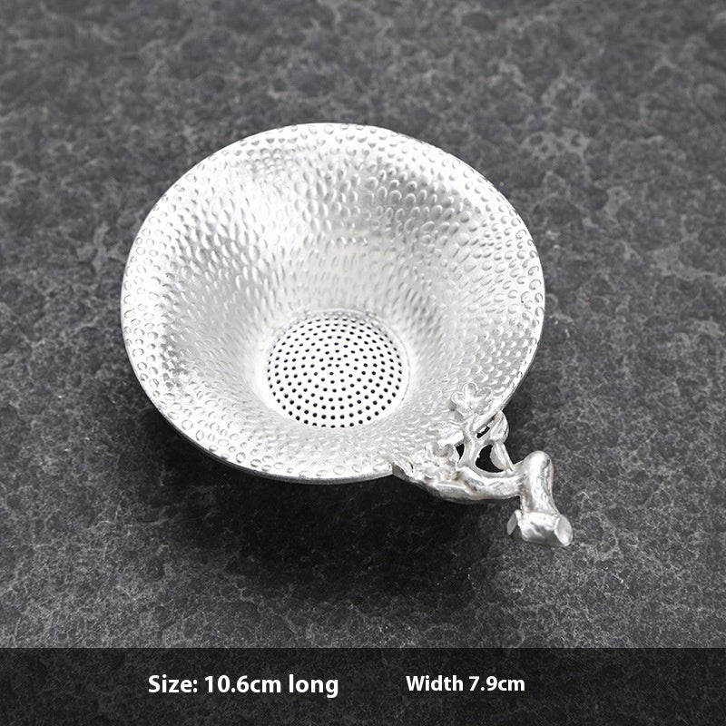 Creative Tea Strainer Tin Tea Funnel Pure Tin Tea Set da9641ea adf6 4e31 ad5b 4938be7f3454 trans