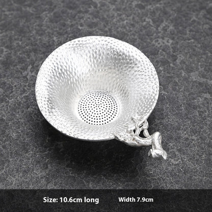 Creative Tea Strainer Tin Tea Funnel Pure Tin Tea Set da9641ea adf6 4e31 ad5b 4938be7f3454 trans