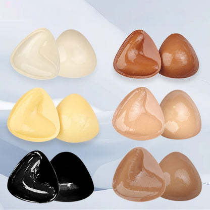 Double Sided Adhesive Sticky Bra Inserts Push Up Thick Sponge Breast Lift Pads Women Swimsuit Bikini Cup Enhancer