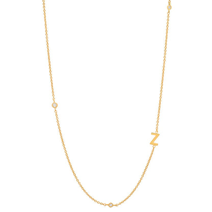 18K Gold Plated 26 Letter Stainless Steel Necklace - HD Wireless Product #27