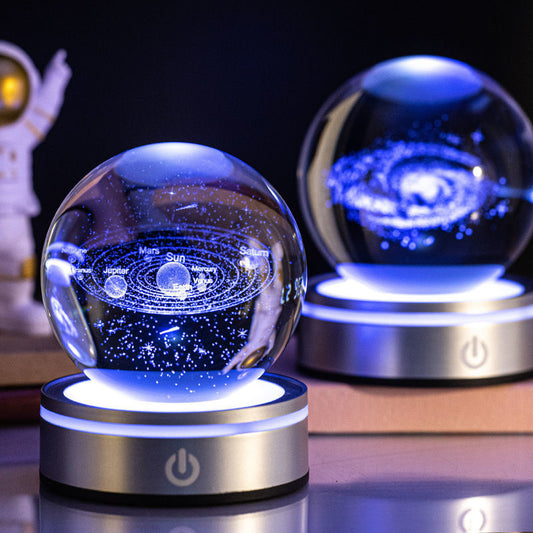Creative 3D Inner Carving Luminous Crystal Ball Colorful Gradient Small Night Lamp Home Decorations Gifts Selection da9b9602 