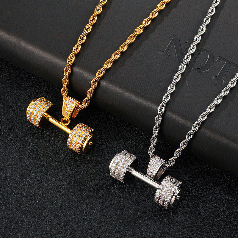 Men's Full Diamond Hip Hop Pendant Necklace daa5dfce e28e 4c69 bf3e bd000963d775