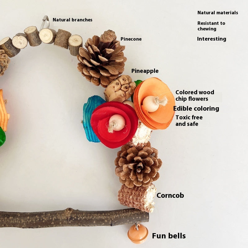 Parrot Swing Pine Nut Grinding Mouth Grinding Claw Log Bird Stand Rod Color Decoration dabb0f61 f5da 4c4b a5e3 fc7ebc0f7594