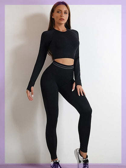 Seamless Sports Set For Women Workout Outfit Booty Yoga Pant dac10287 1fc7 4a26 b10c f810672aa91d