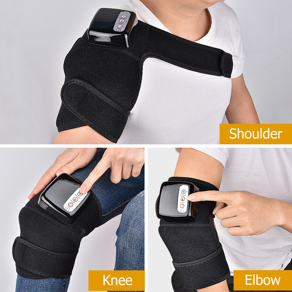 Electric Infrared Heating Knee Massager Wrap Elbow Joint Support Vibration Therapy Physiotherapy Machine Pain Relief Massagea