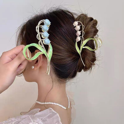 Lily Of The Orchid Simple Versatile Large Women's Zinc Alloy Hair Clip dad8a401 37fd 418a b6cb fff4186b9860