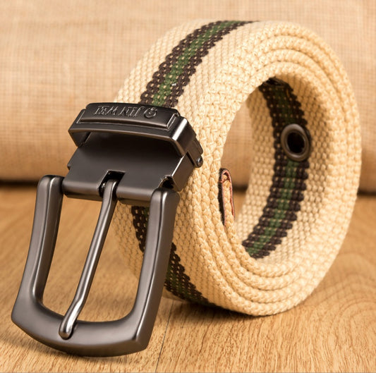 Outdoor Thickened Men's Pin Buckle Canvas Belt dade314f 683c 4104 b1ea be48277d3e13