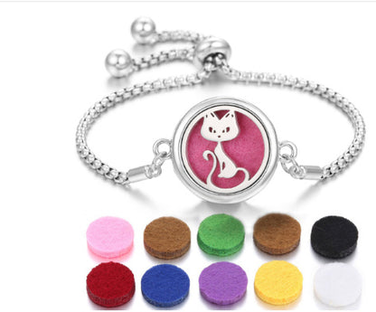 Lucky Tree Aromatherapy Oil Stainless Steel Alloy Bracelet dae66d50 e1a7 40a2 b535 7e3f6df1ea8c