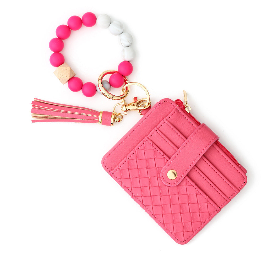 European And American Silicone Beads Wrist Multi-layer Large-capacity Coin Purse daf3d914 6692 4a1d 9d08 8898285026ef