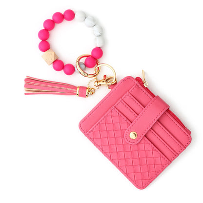 European And American Silicone Beads Wrist Multi-layer Large-capacity Coin Purse daf3d914 6692 4a1d 9d08 8898285026ef