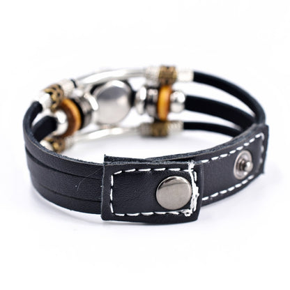 Personalized Three-layer Woven Beads Leather Bracelet dafab480 4605 441f 9dc0 f18f08b23e5c trans