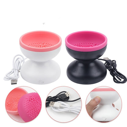 Electric Makeup Brush Cleaner Machine Portable Automatic USB Cosmetic Brush Cleaner Tools For All Size Beauty Makeup Brushes 