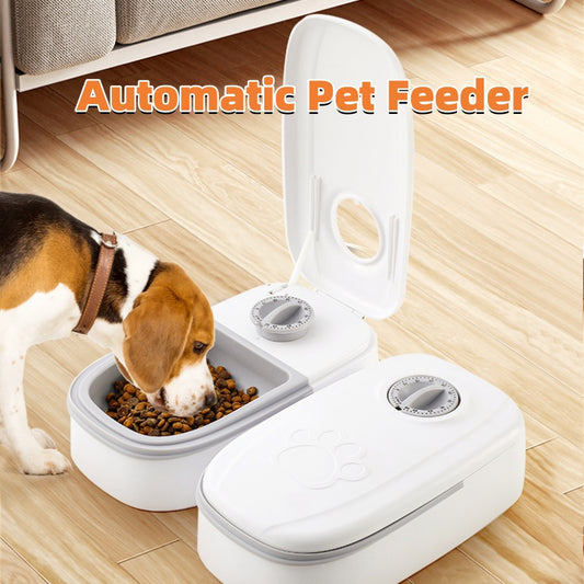 Automatic Pet Feeder Smart Food Dispenser For Cats Dogs Timer Stainless Steel Bowl Auto Dog Cat Pet Feeding Pets Supplies db1