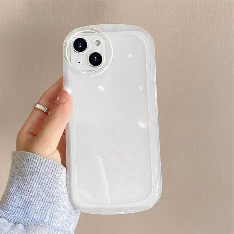 Simple Solid Color Transparent Mobile Phone Case All-inclusive Soft db24e59b 52cf 4a72 b402 19d92987d694
