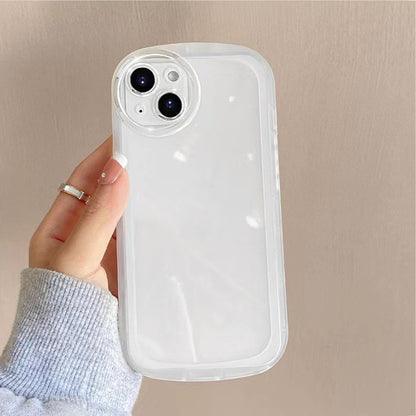 Simple Solid Color Transparent Mobile Phone Case All-inclusive Soft db24e59b 52cf 4a72 b402 19d92987d694