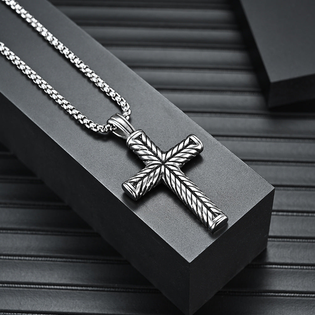 Men's Stainless Steel Casting Cross Pendant Necklace db2696c7 604b 4ea0 8805 0039468b065c