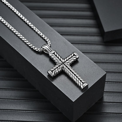 Men's Stainless Steel Casting Cross Pendant Necklace db2696c7 604b 4ea0 8805 0039468b065c