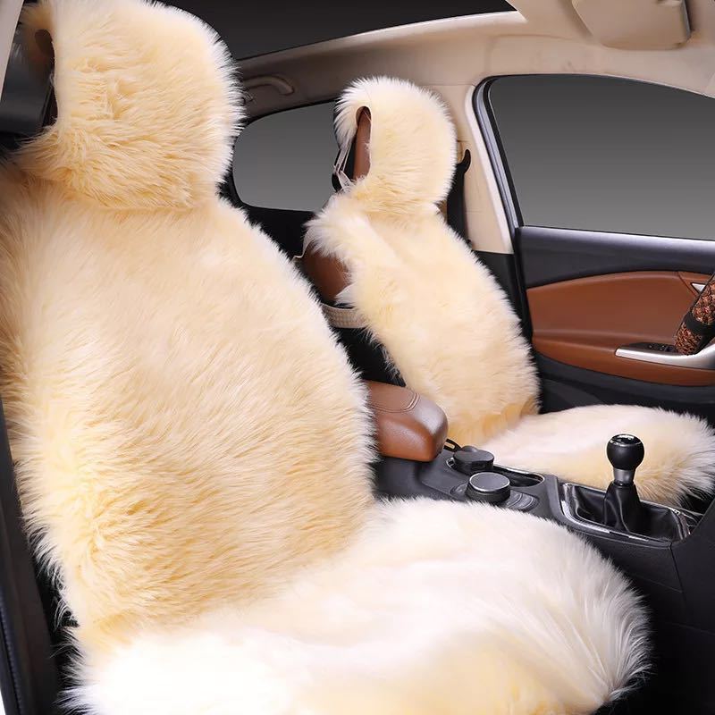 All-inclusive Car Seat Cover Plush Cushion Three-piece Cushion Universal Cushion Winter db32b0ff e7dd 40f9 8b0c 25e0ab372ca6