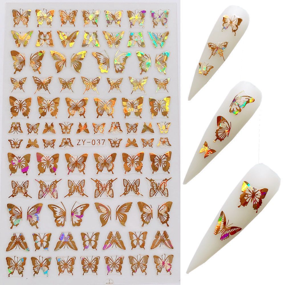 Butterfly Nail Sticker Simulation Bronzing Laser db3a8424 40aa 4217 85c7 ed83918c9bc6