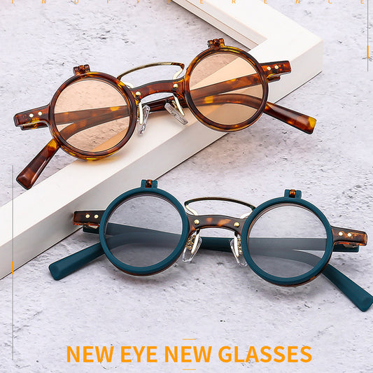 New Round Frame Punk Double-layer Flip Sunglasses db5ef712 5ce2 4300 a4f4 ef95cadff396