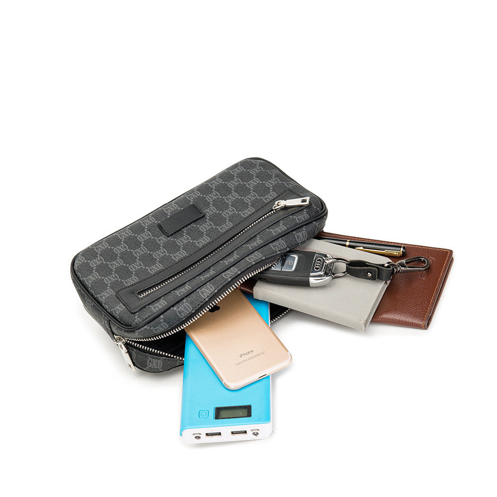 Men's Belt Vintage Letter Print Shoulder Crossbody Bag db6624bc 67b2 45af a735 b725523cddb6