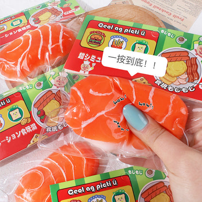 Salmon Slices Pinch Musician Nigiri-zushi Cement Sticky Bag Simulation db678afc 7a8e 45cc a4e7 5ae5839f19fe