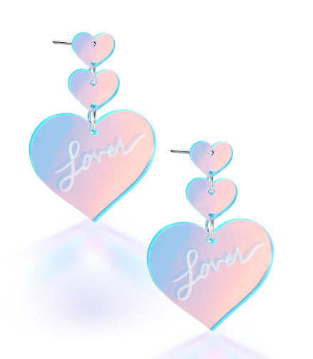 Colorful Laser Color-changing Acrylic Exaggerated Earrings db6a464f 9b12 4c86 bc91 50047dbd5015