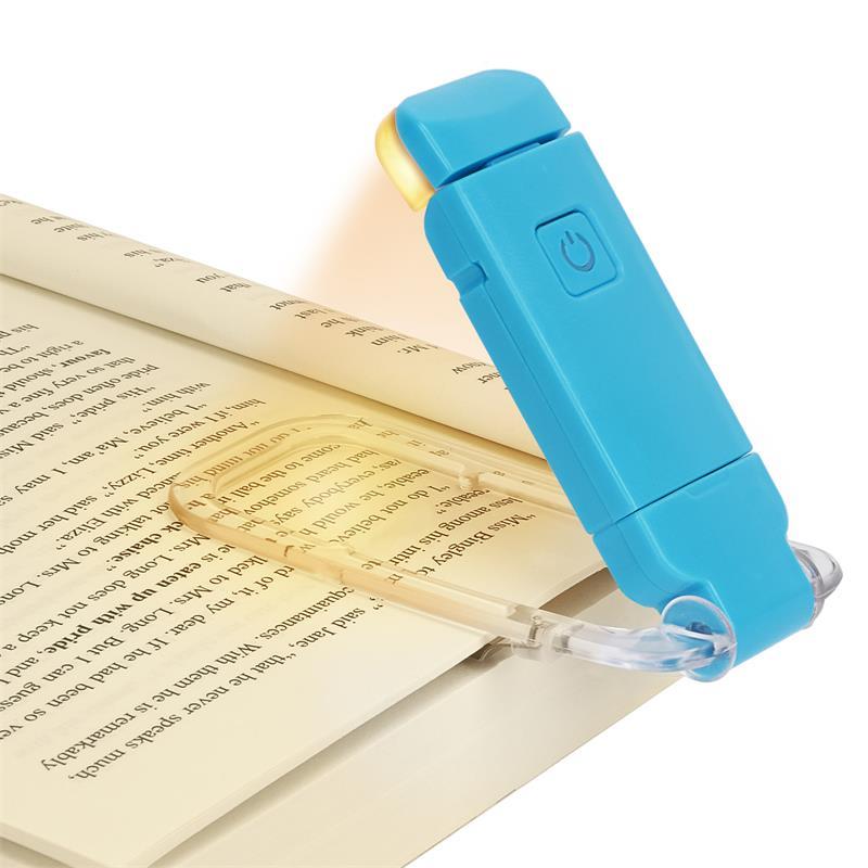 LED USB Rechargeable Book Reading Light Brightness Adjustable Eye Protection Clip Book Light Portable Bookmark Read Light db7