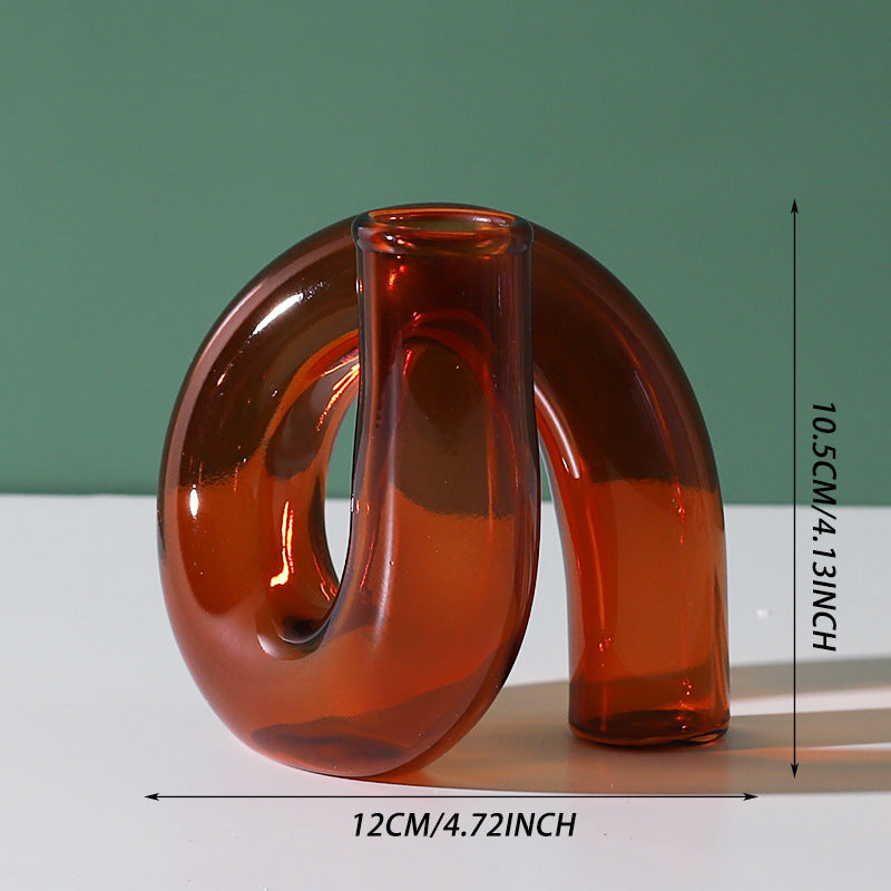 Creative Heterosexual Glass Flower Arrangement Hydroponic Bottle Furniture Model Room db802efd aec8 4d30 9f35 86a010185d29
