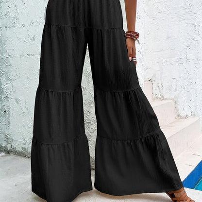 Women's Elegant Textured Casual Comfortable Long Pants dba6d791 3993 4b17 ab18 3ec7315bf47d