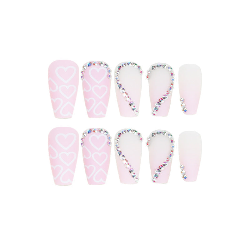 Heart Shape Rhinestone Nail Stickers Wear Armor dba8383e c64e 45bb a03a 4e3434ff706b