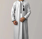 Solid Color Round Neck Embroidered Thick Tassel Oman Gowns Saudi Arabia Men dbb45086 73a9 4752 a86b 3f8d2fce4599
