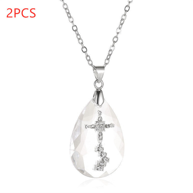 Simple Temperament Wild Drop Pendant Necklace dbc44108 5199 4090 88e4 942f934baa5e