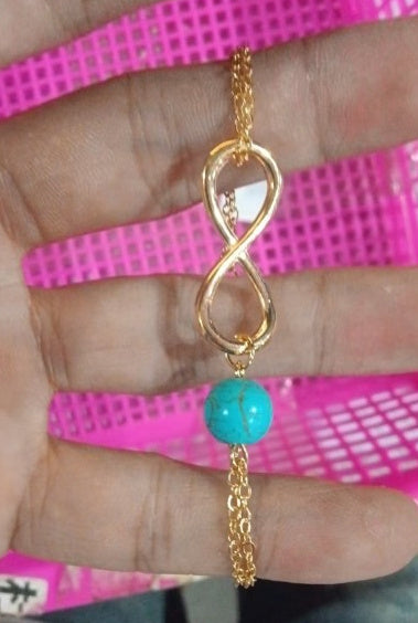 Simple turquoise beaded women's bracelet dbcc7e4e 373d 4dbe 8c1f 15e18746afe5