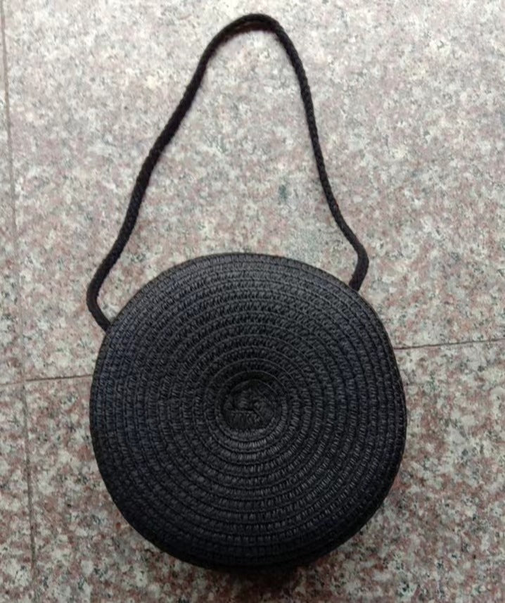 Solid Color Straw Phone Bag For Women dbe126b7 34ca 4029 9947 c860a221472f