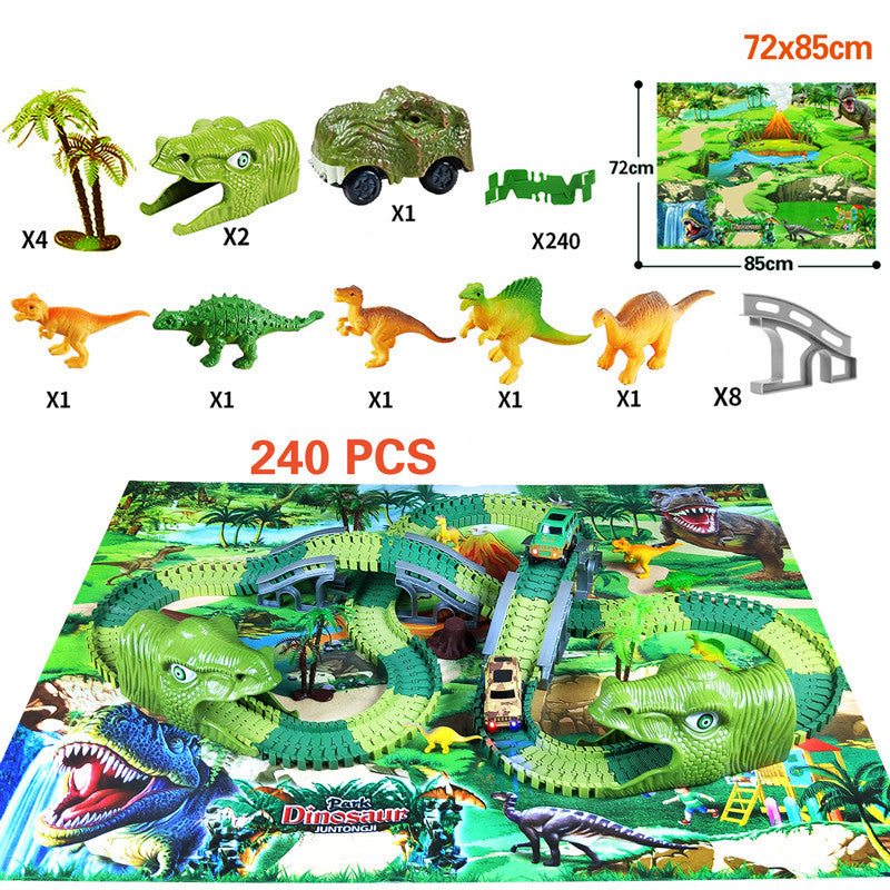 Children's Electric Assembled Track Racing Simulation Animal Tyrannosaurus Dinosaur Toy Puzzle Boy Gift dbe62cff 29ce 42a9 ab
