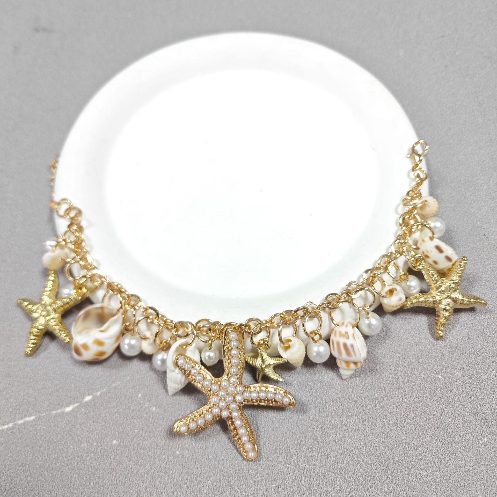 Personality Design Fashion Ocean Boho Starfish Shell Bracelet dbe6e7ad 7a16 4483 8c41 d7b7179a139f