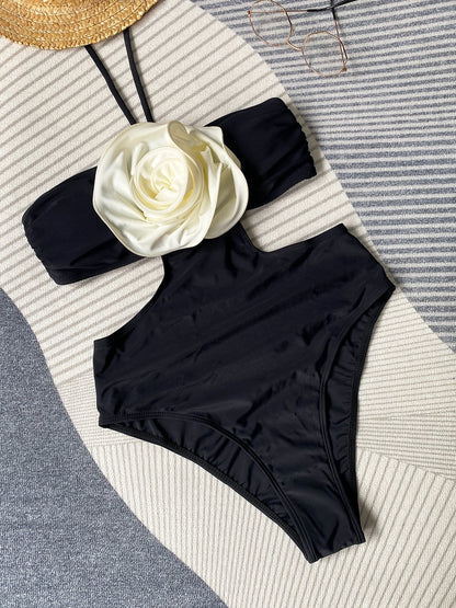 Creative 3D Three-dimensional Flower Women's Swimwear dbef4a87 f7cc 4ec6 9743 1286f63cc2a8