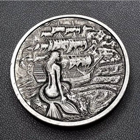 American Pirate 7 Series Morgan Siren Skull Commemorative Coin Factory
