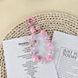 Two-tone Gradient Colorful Round Beads Car Key Ring dbf5134a c555 4bc7 af2b dcf692ca0bd4