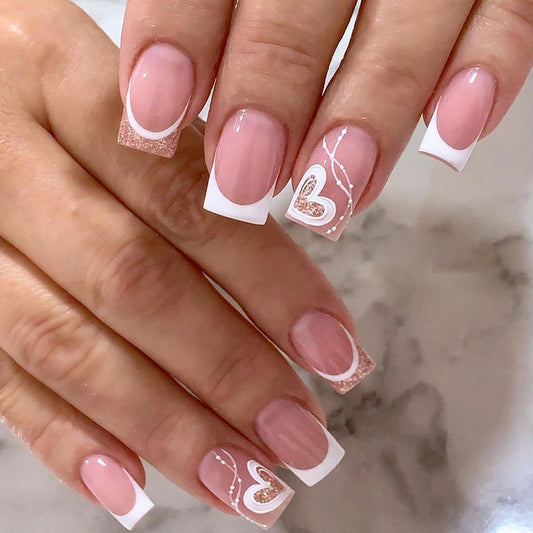 Women's Simple Love Sweet Wear Fake Nails dc1cd7a8 a063 4c2c b194 e074ddcb45ef