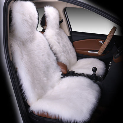 All-inclusive Car Seat Cover Plush Cushion Three-piece Cushion Universal Cushion Winter dc35ab11 d61c 4d72 82e6 5e0bdfaad49f