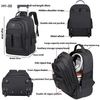 Trolley Backpack Ultra-light Trolley Bag Large Capacity Single-directional Wheel dc3aff7c 3a63 4ff9 b681 18f0976a6e1c trans