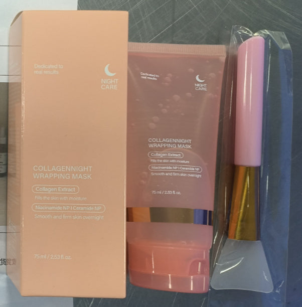 Face Night Mask Collagen Wrapping Mask Natural Ingredients Firming Elasticity & Hydration Anti-wrinkle For Skin Care dc58e0c4