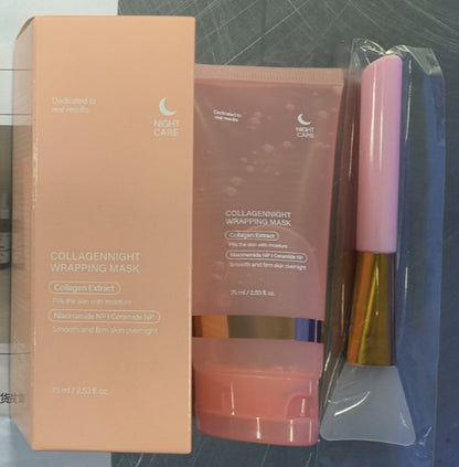 Face Night Mask Collagen Wrapping Mask Natural Ingredients Firming Elasticity & Hydration Anti-wrinkle For Skin Care dc58e0c4