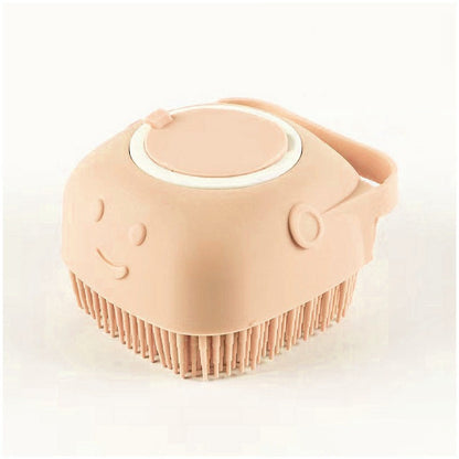 Silicone Dog Bath Massage Gloves Brush Pet Cat Bathroom Cleaning Tool Comb Brush For Dog Can Pour Shampoo Dog Grooming Suppli