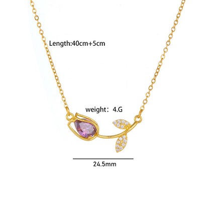 Tulip Flower Necklace For Women dc67716d e0d7 4b9a b7e1 faba1853ca75