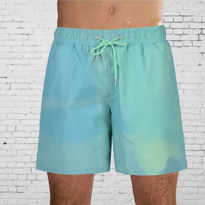 Magical Change Color Beach Shorts Summer Men Swimming Trunks Swimwear Swimsuit Quick Dry bathing shorts Beach Pant