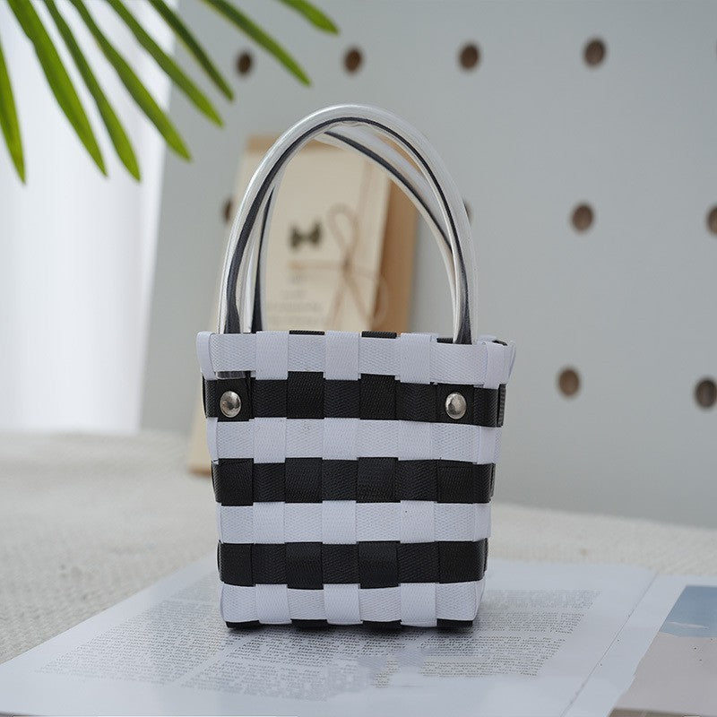 Ins Style Portable Small Square Bag Woven dc8674c5 55de 44ce 843c 9fd206307a81