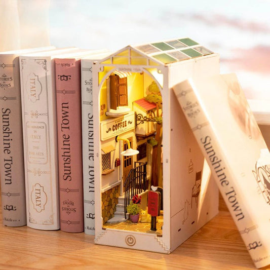 Robotime Rolife DIY Book Nook Wooden Miniature Doll House Light For Bookshelf Insert Furniture dc8c8d9d e79e 4457 be8b 761238